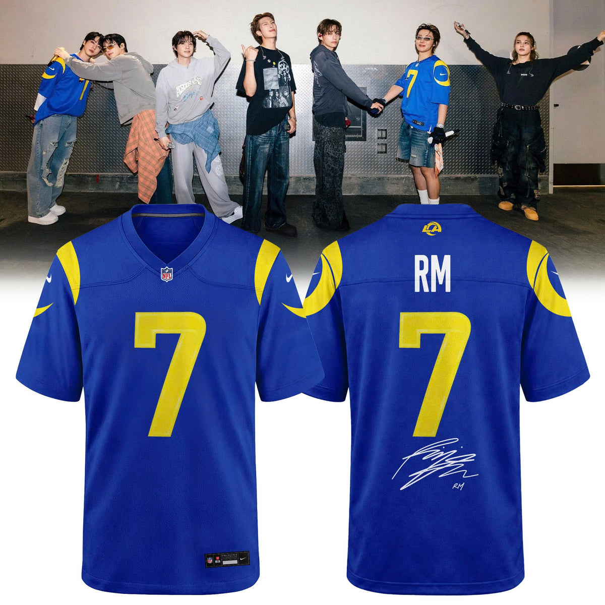 Los Angeles Rams x BTS World Tour 2026 Limited Edition Jersey