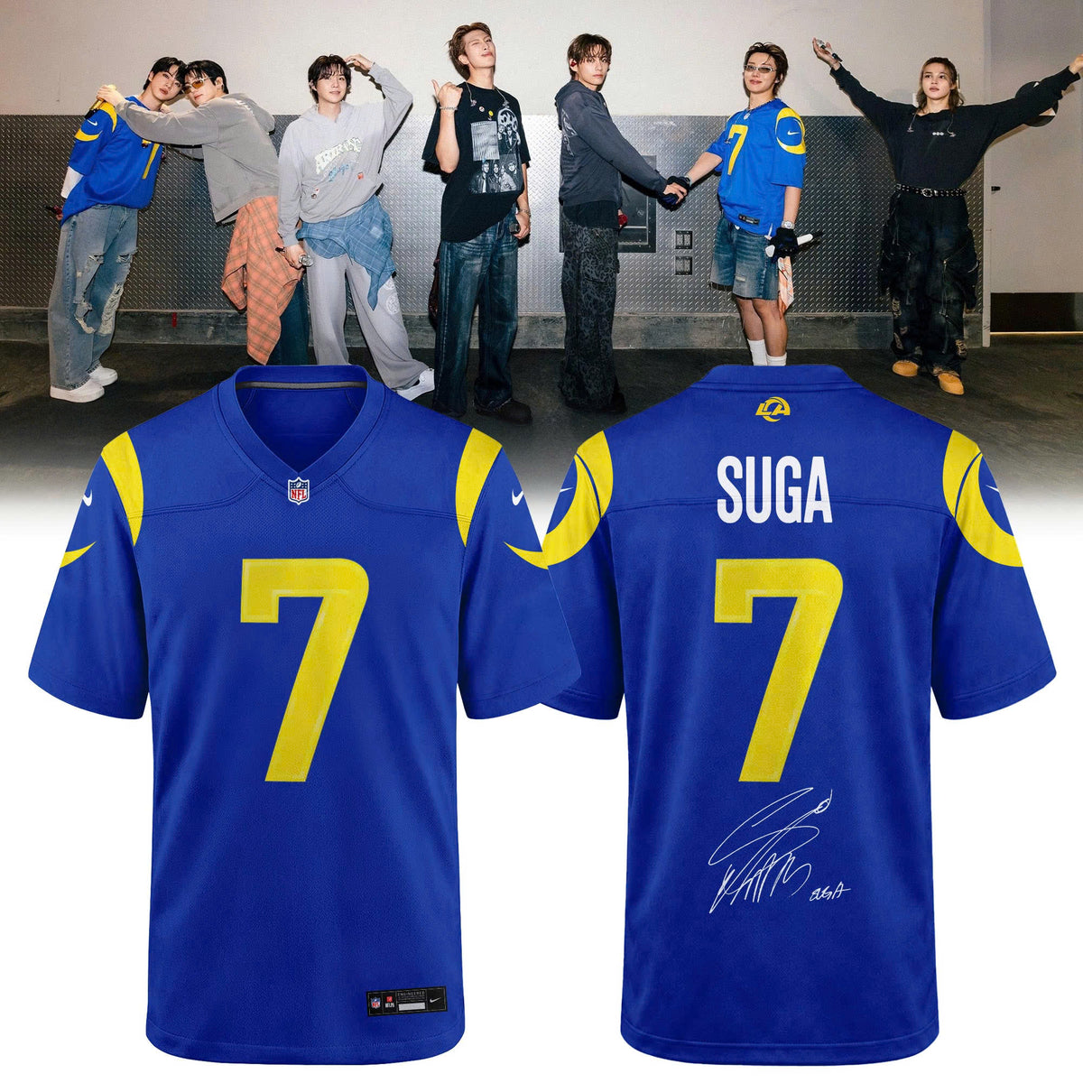 Los Angeles Rams x BTS World Tour 2026 Limited Edition Jersey