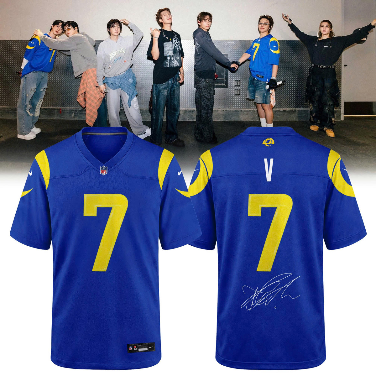 Los Angeles Rams x BTS World Tour 2026 Limited Edition Jersey