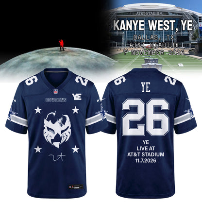 Dallas Cowboys x YE Inspired Jersey – Ye Live at AT&T Stadium 2026