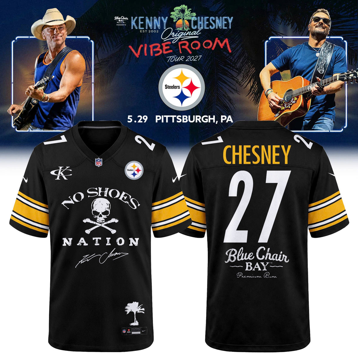 NFL x Kenny Chesney The Original Vibe Room Tour 2027 Limited Edition Jersey