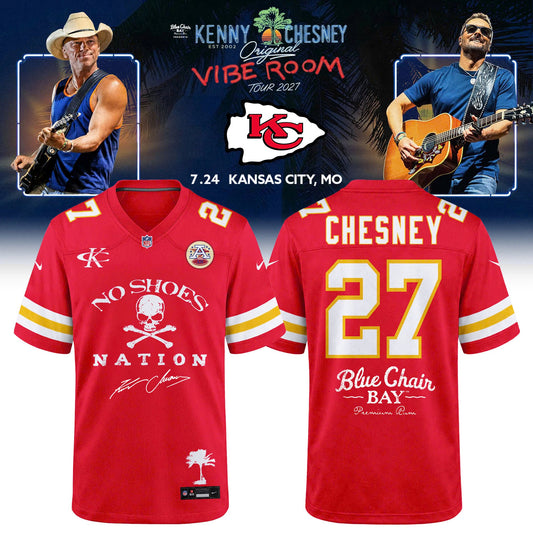 Kansas City Chiefs x Kenny Chesney The Original Vibe Room Tour 2027 Jersey