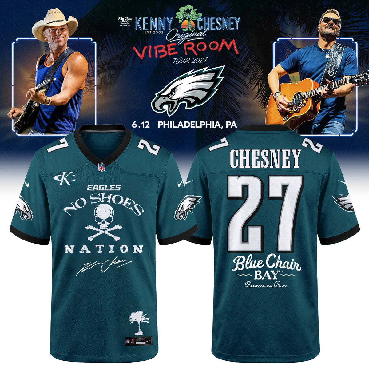 NFL x Kenny Chesney The Original Vibe Room Tour 2027 Limited Edition Jersey