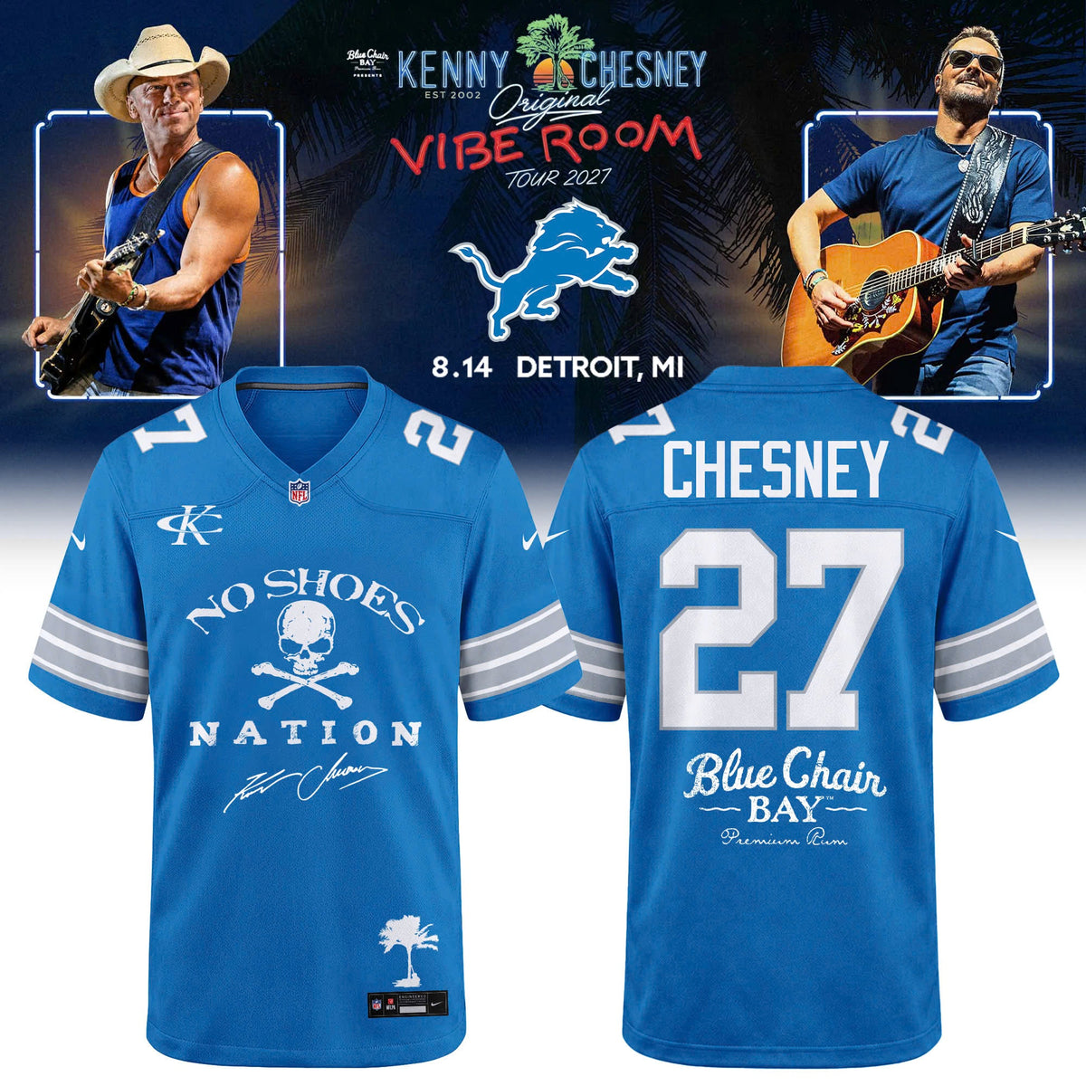 NFL x Kenny Chesney The Original Vibe Room Tour 2027 Limited Edition Jersey
