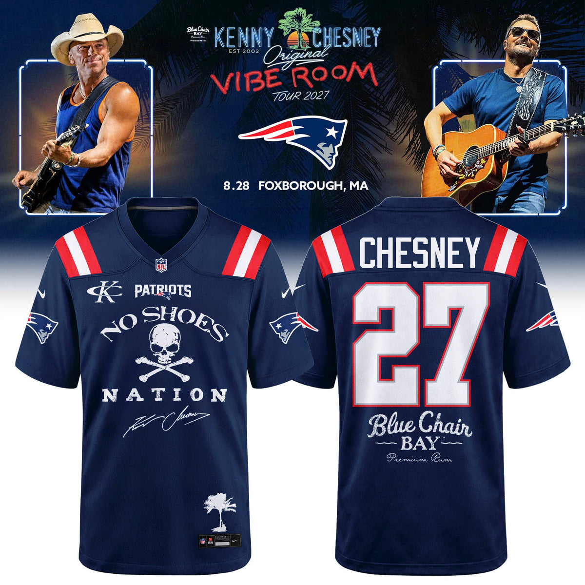 NFL x Kenny Chesney The Original Vibe Room Tour 2027 Limited Edition Jersey