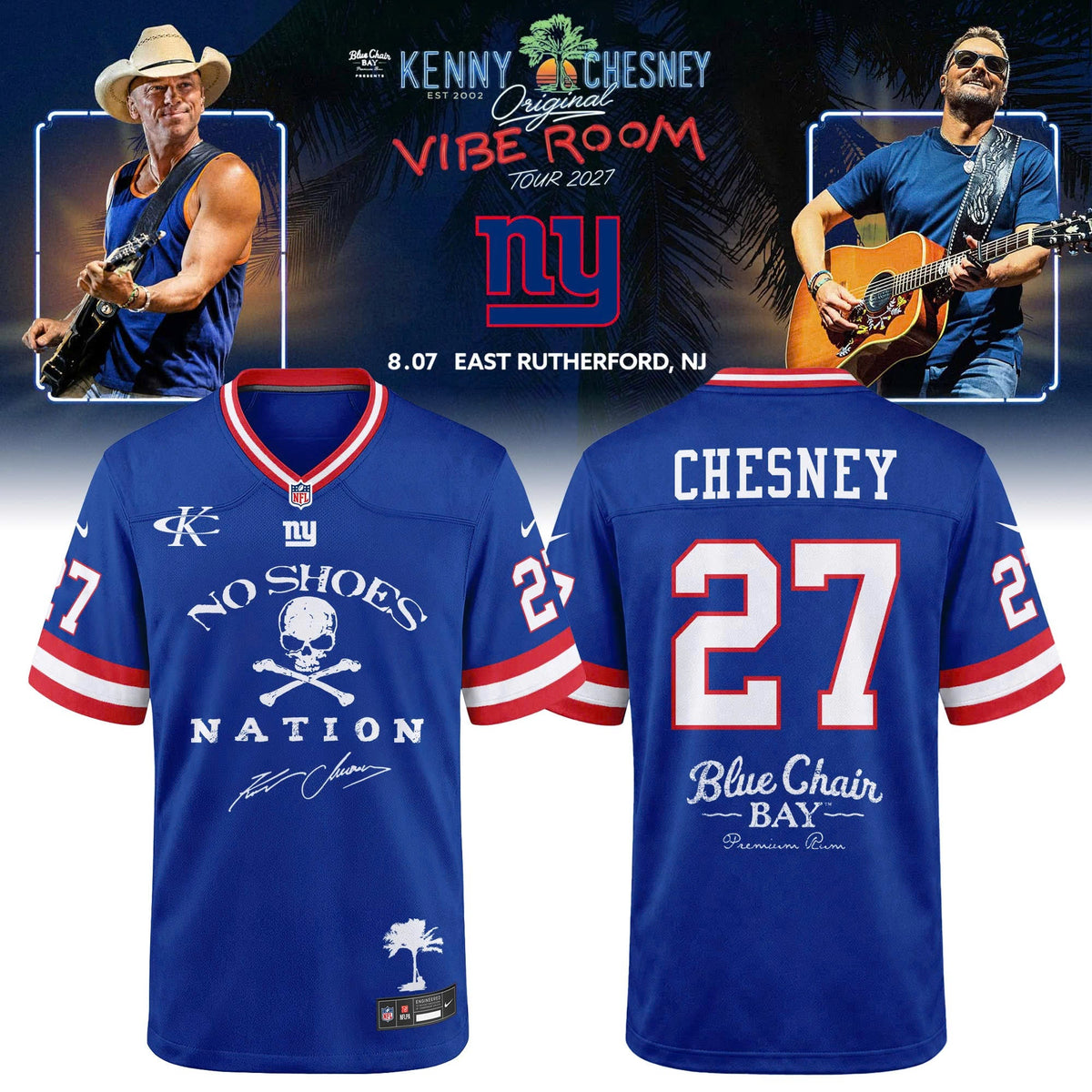 NFL x Kenny Chesney The Original Vibe Room Tour 2027 Limited Edition Jersey