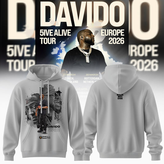 Davido – 5IVE ALIVE TOUR – EUROPE 2026 Collection