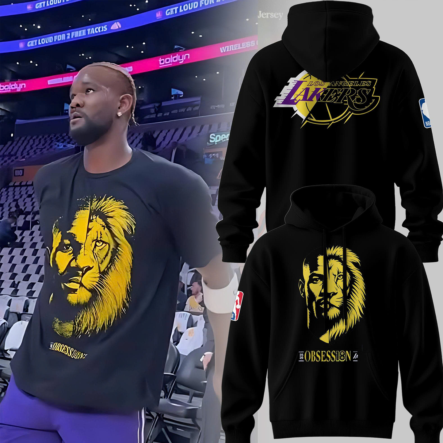 Los Angeles Lakers DA The Lion Combo Hoodie