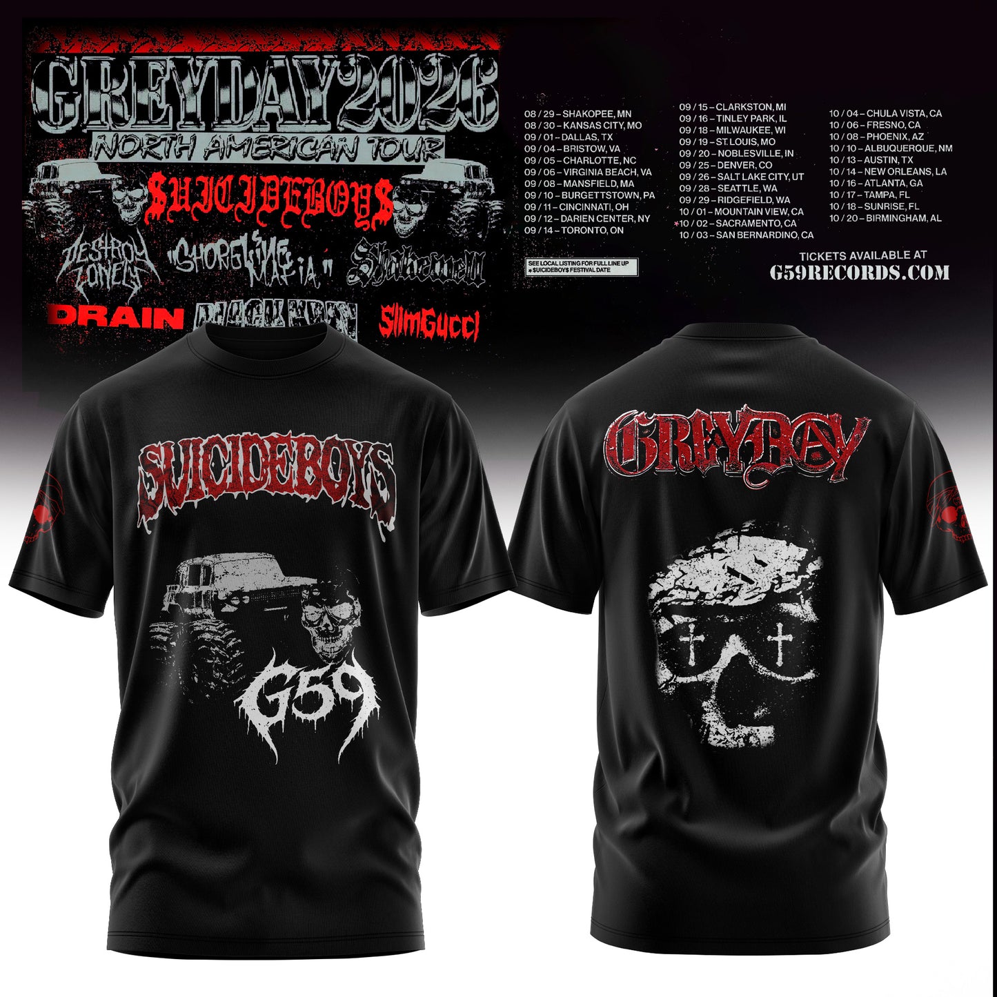 Greyday 2026 – North American Tour T-Shirt