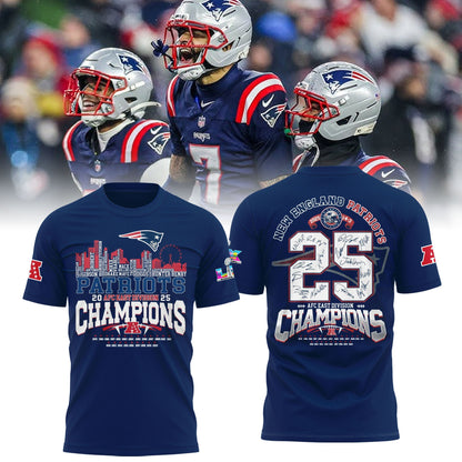 New England Patriots 2025 AFC Conference Champions T-shirt