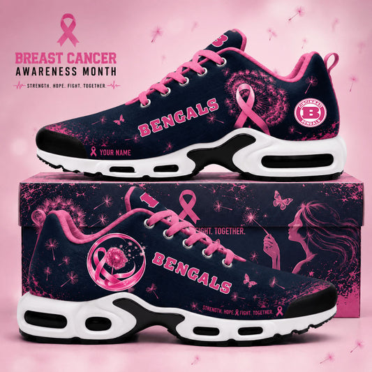 Limited Edition Cincinnati Bengals Breast Cancer Awareness x Dandelion of Hope Shoes