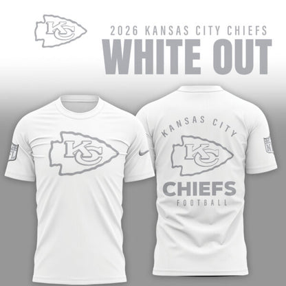 Kansas City Chiefs 2026 White Out Limited Edition Shirt