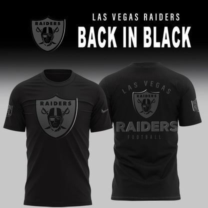 Las Vegas Raiders 2025 Back In Black Limited Edition Combo TShirt