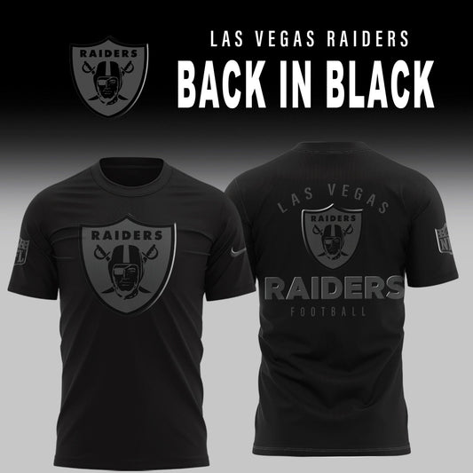 Las Vegas Raiders 2025 Back In Black Limited Edition Combo TShirt