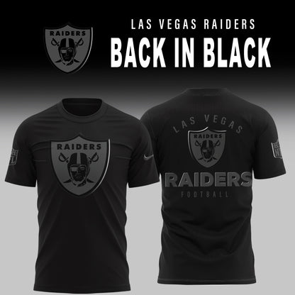 Las Vegas Raiders Back In Black Limited Edition T-Shirt