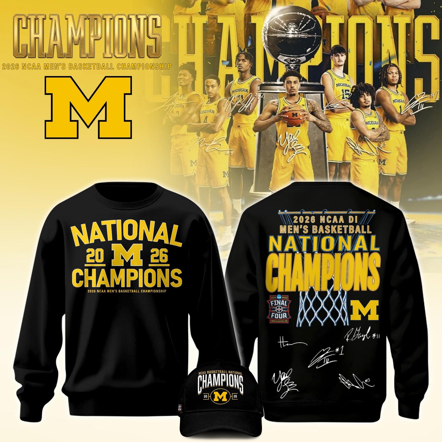 MICH Champions NCAA DI Basketball 2026 Sweatshirt Limited Edition