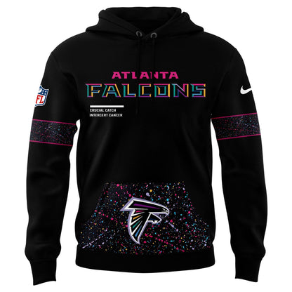 Atlanta Falcons Black 2025 NFL Crucial Catch Limited Edition Hoodie