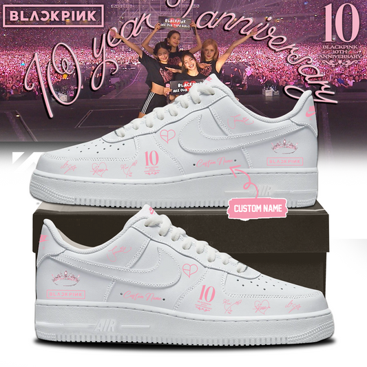 🖤 BLACKPINK – 10th Anniversary & Comeback 🩷 Exclusive AF1 Shoes