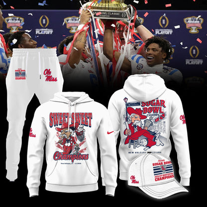 Ole Miss Rebels 2026 Sugar Bowl Champions Limited Edition Combo Hoodie