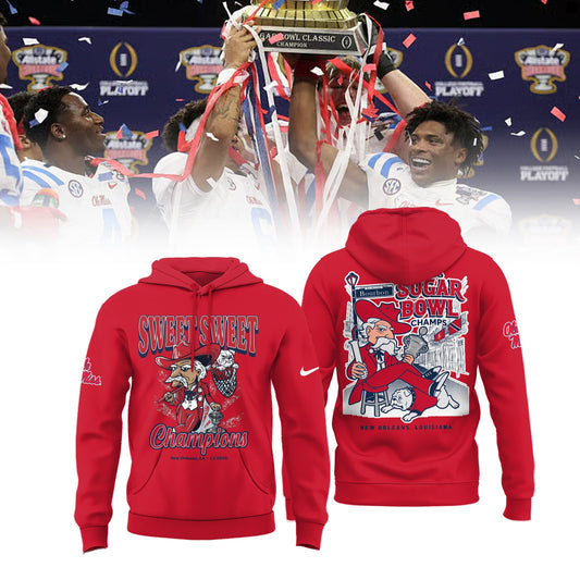 Ole Miss Rebels 2026 Sugar Bowl Champions Limited Edition Combo Hoodie
