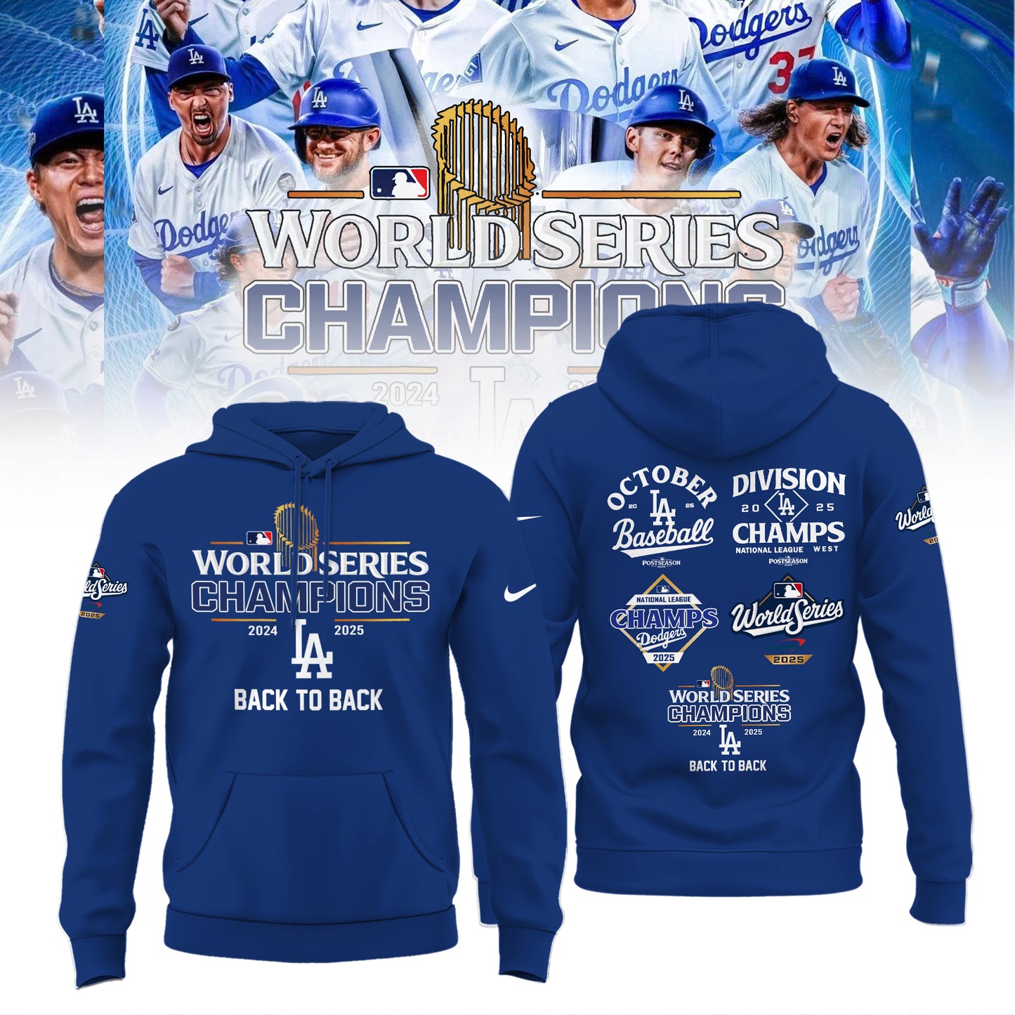 Los Angeles Dodgers x World Series Champion 2025 Hoodie Limited Edition