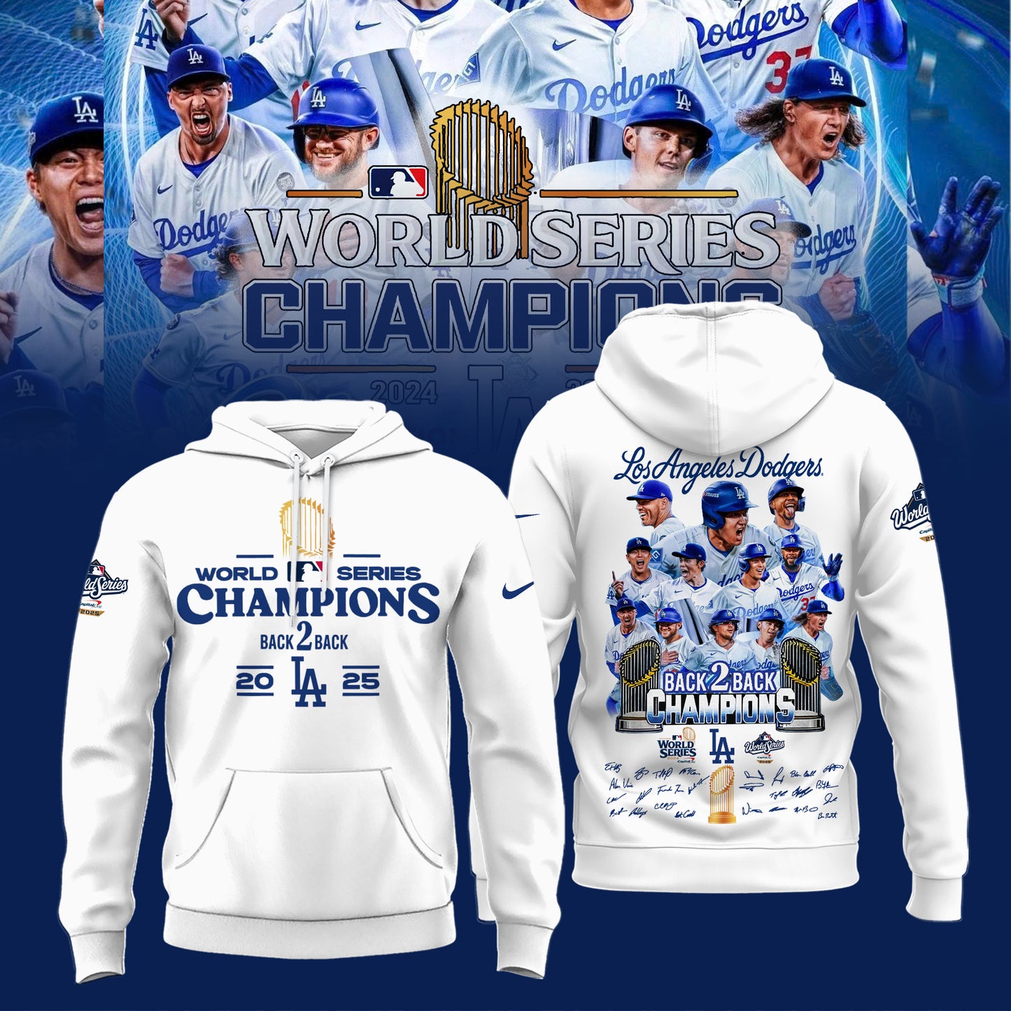 Los Angeles Dodgers x World Series Champion 2025 Hoodie Limited Edition