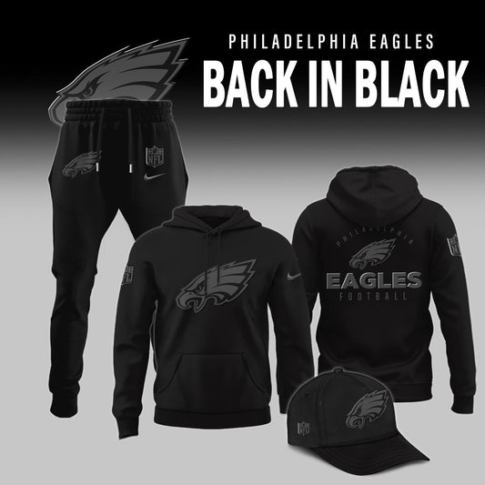 Philadelphia Eagles Back In Black Limited Edition Combo Hoodie