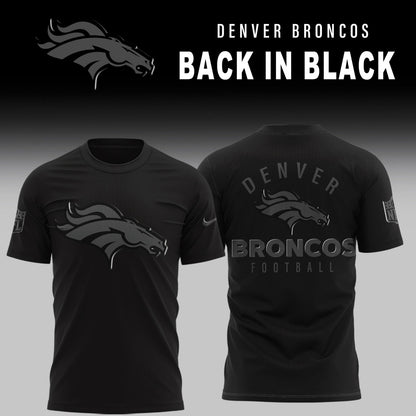 Denver Broncos 2025 Back In Black Limited Edition Combo TShirt