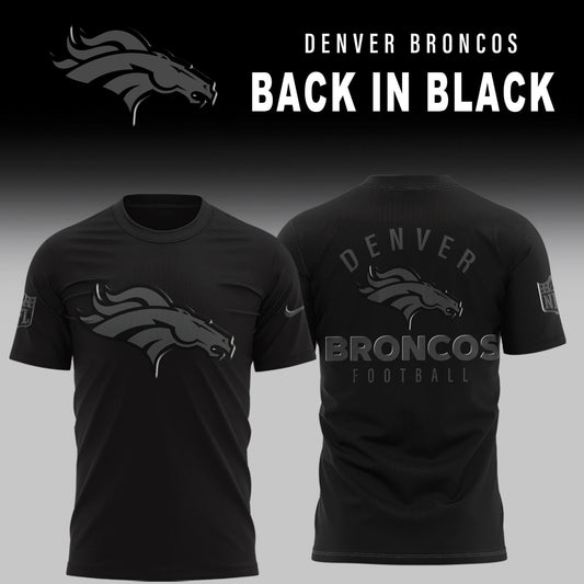 Denver Broncos 2025 Back In Black Limited Edition Combo TShirt