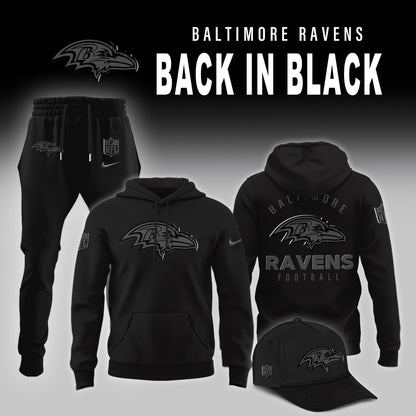 Baltimore Ravens 2025 Back In Black Limited Edition Combo Hoodie