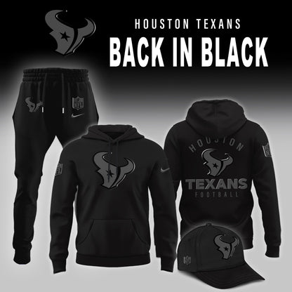 Houston Texans 2025 Back In Black Limited Edition Hoodie