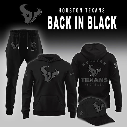 Houston Texans 2025 Back In Black Limited Edition Hoodie