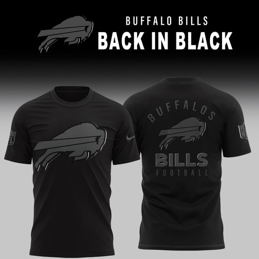 Buffalo Bills Back In Black Limited Edition Combo TShirt