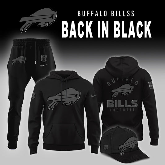 Buffalo Bills Back In Black Limited Edition Combo Hoodie