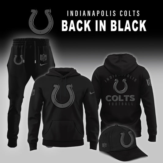 Indianapolis Colts 2025 Back In Black Special Edition Hoodie