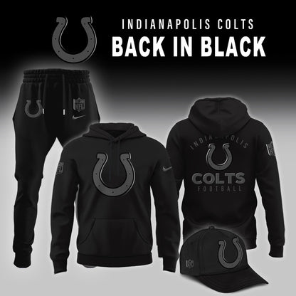 Indianapolis Colts 2025 Back In Black Limited Edition Combo Hoodie
