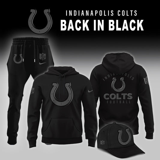 Indianapolis Colts 2025 Back In Black Limited Edition Combo Hoodie