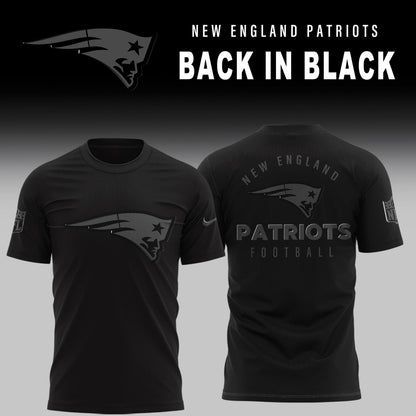 New England Patriots 2025 Back In Black Limited Edition Combo TShirt