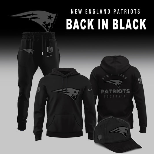 New England Patriots 2025 Back In Black Limited Edition Combo Hoodie