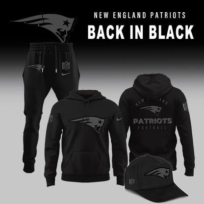 New England Patriots 2025 Back In Black Limited Edition Combo Hoodie