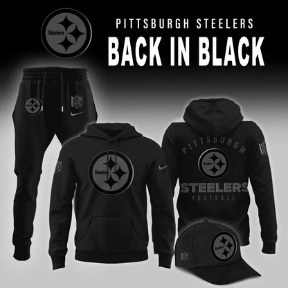 Limited Edition Pittsburgh Steelers Back in Black Hoodie