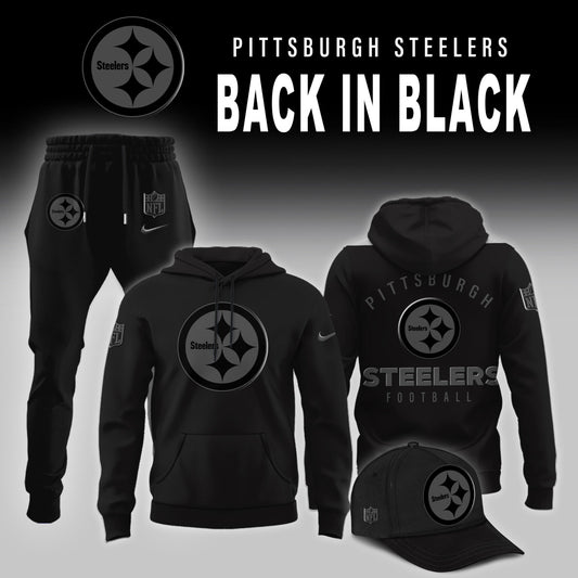 Limited Edition Pittsburgh Steelers Back in Black Hoodie