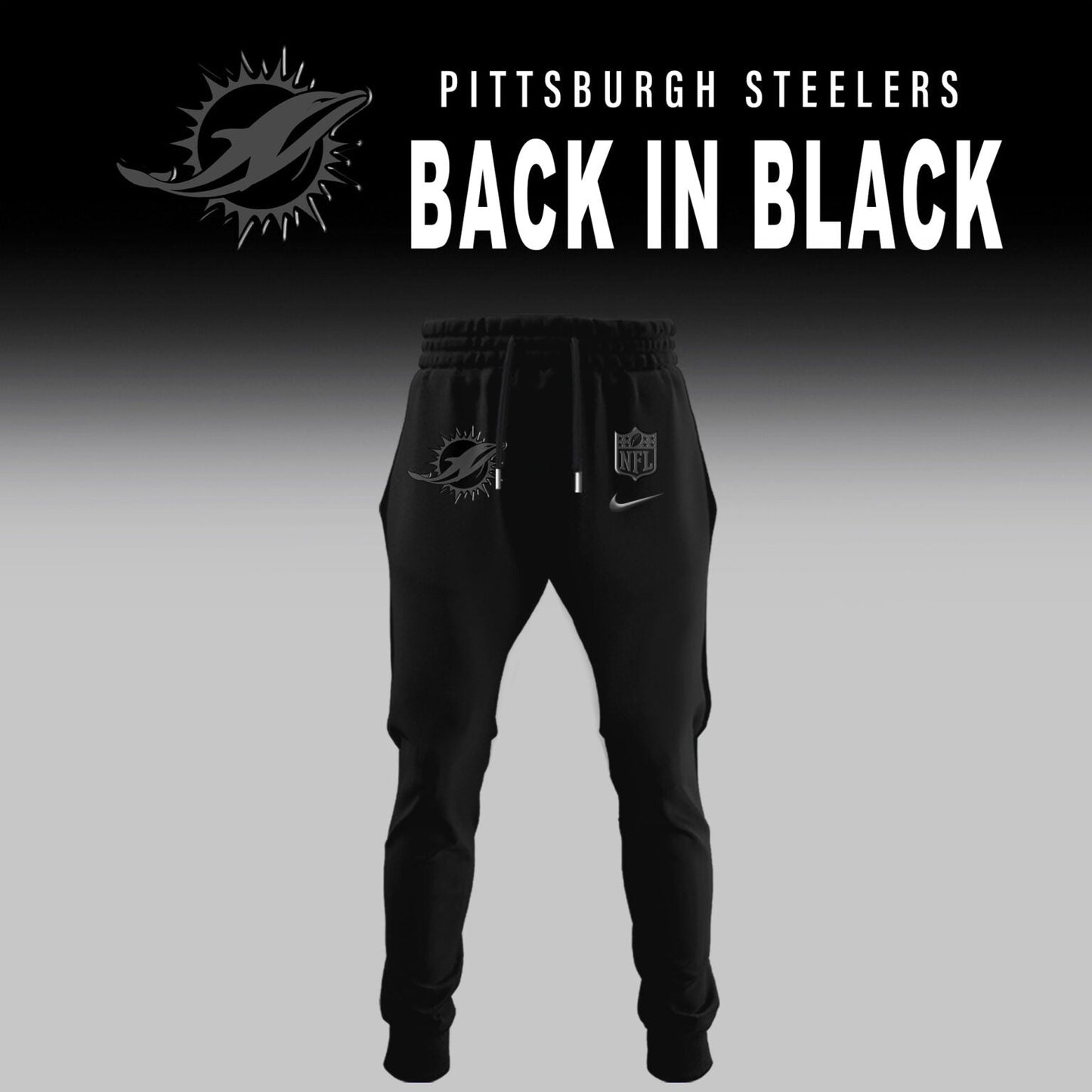 Miami Dolphins 2025 Back In Black Limited Edition Combo TShirt
