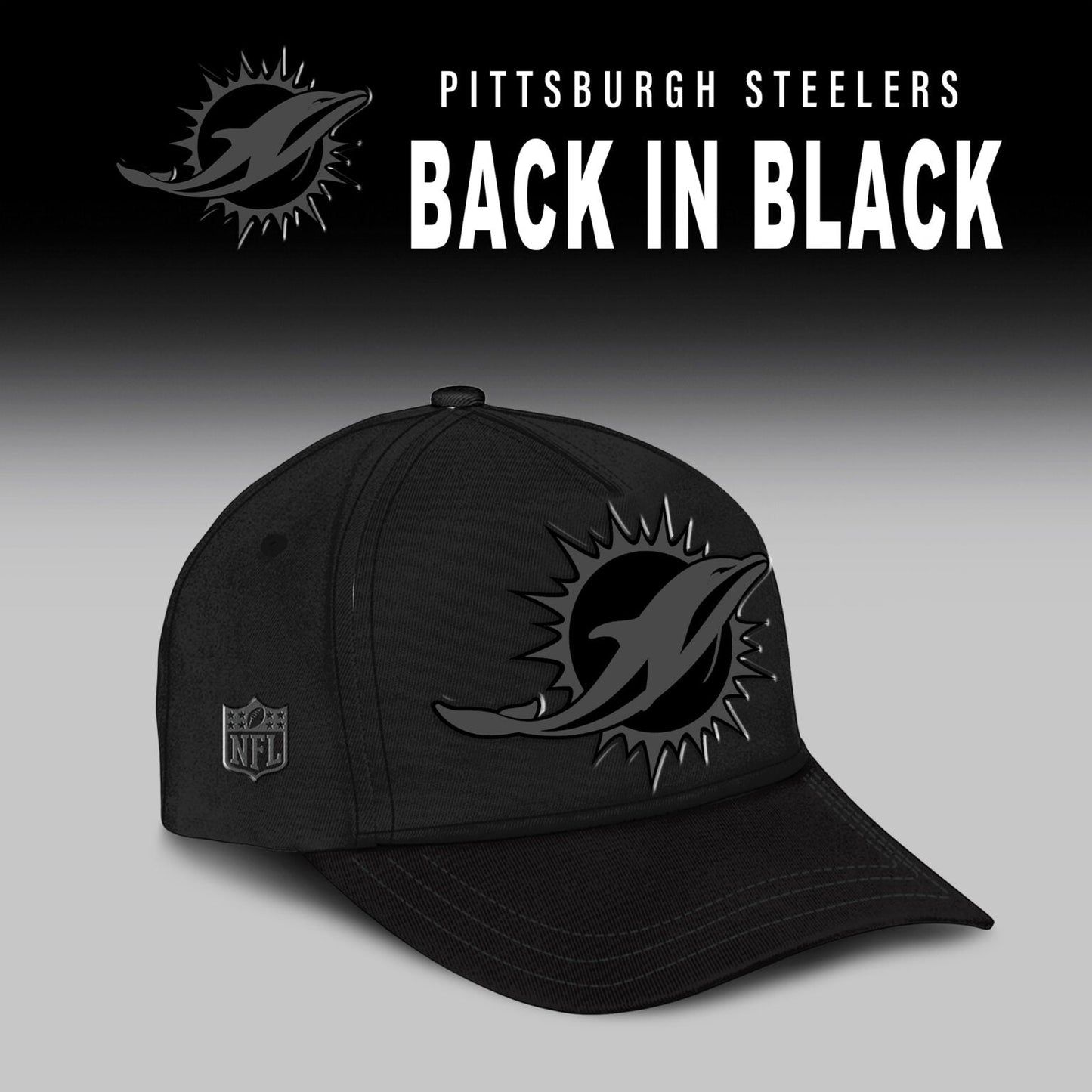 Miami Dolphins 2025 Back In Black Limited Edition Combo TShirt