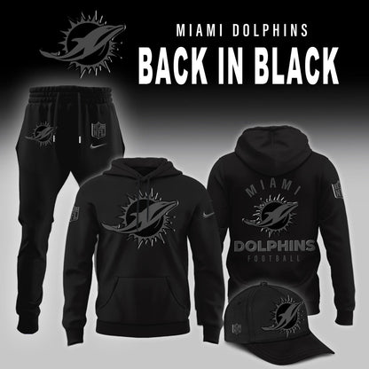 Miami Dolphins 2025 Back In Black Limited Edition Combo Hoodie