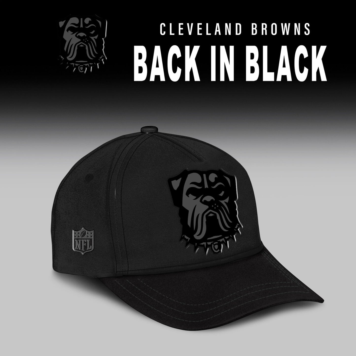 Cleveland Browns Back In Black Limited Edition Half Zip