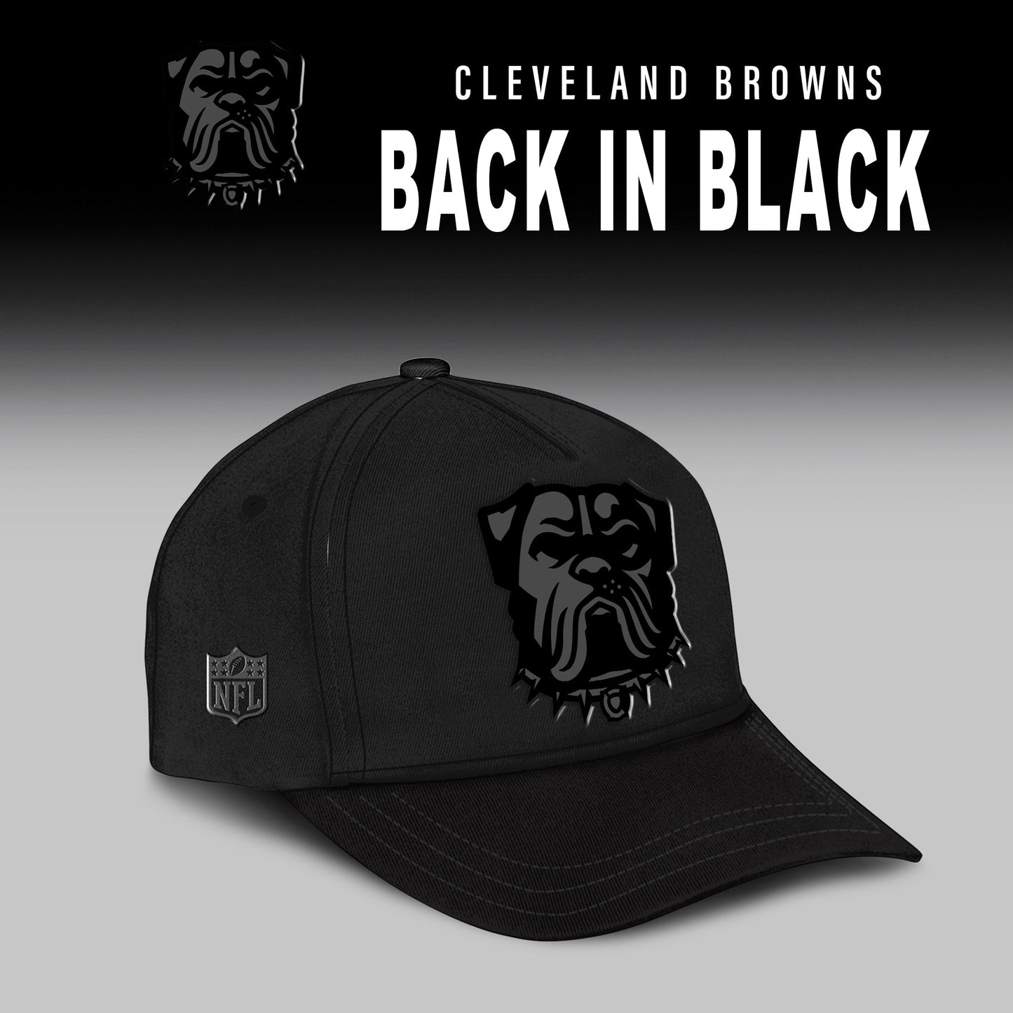 Cleveland Browns Back In Black Half Zip Hoodie