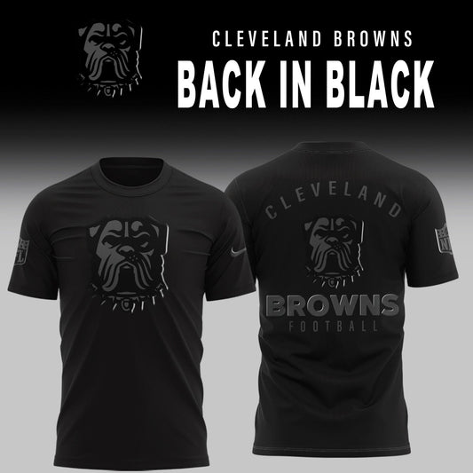 Cleveland Browns 2025 Back In Black Limited Edition Combo TShirt