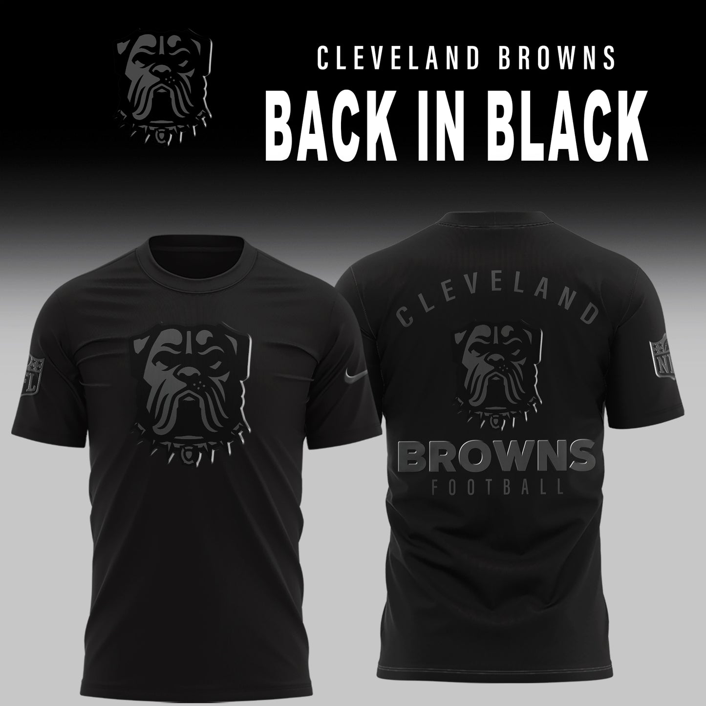 Cleveland Browns Back In Black Limited Edition T-Shirt