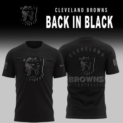 Cleveland Browns Back In Black Limited Edition T-Shirt